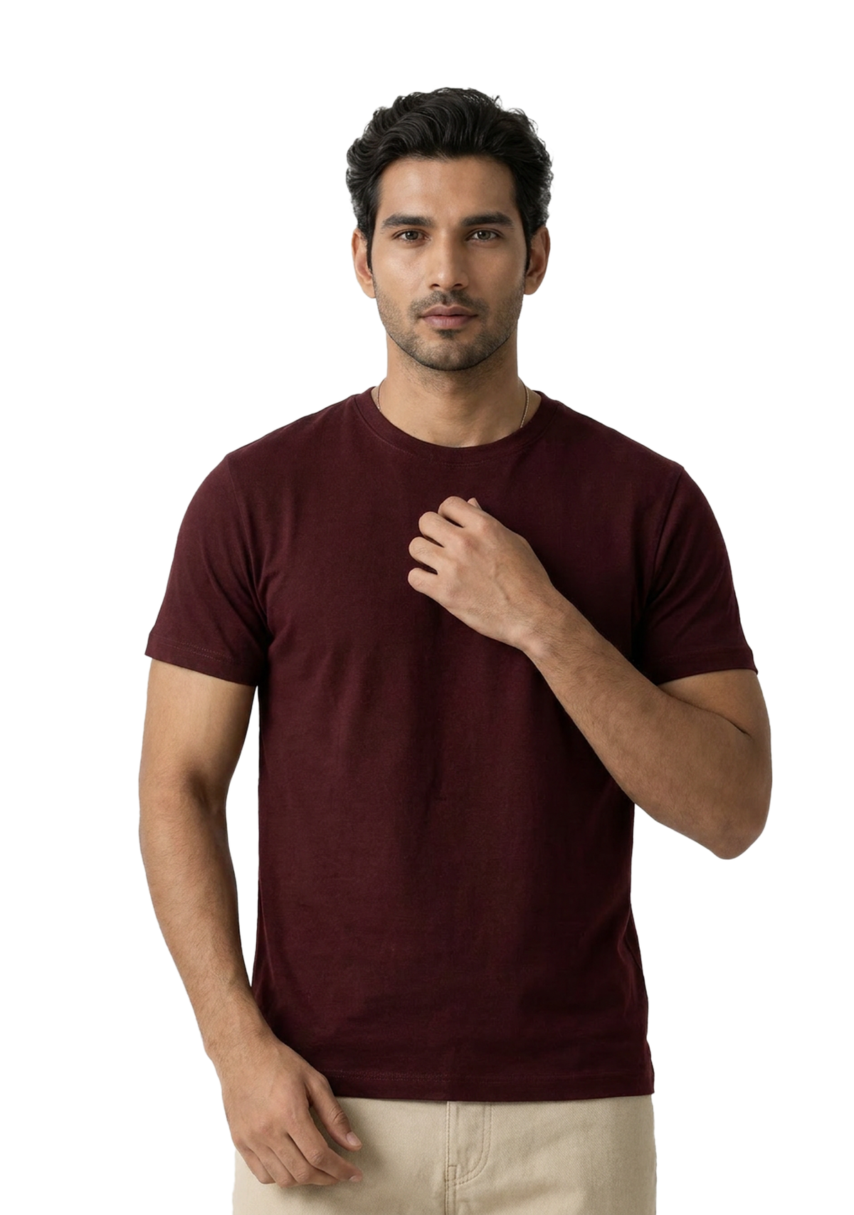 Maroon Colour | Unisex Supima T-Shirt