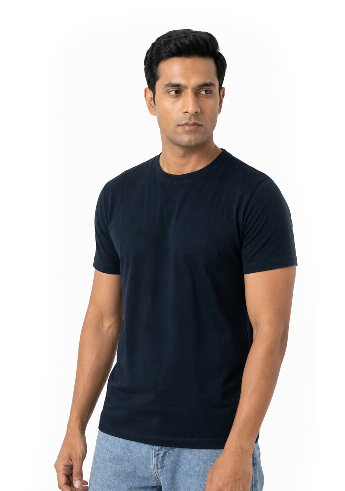 Navy Blue Colour | Unisex Supima T-Shirt
